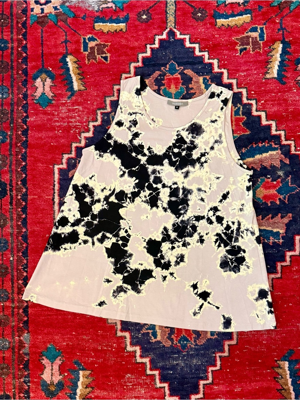 SUZUSAN Shibori Hand-Dyed Tank - Size Medium - Made in Japan - $350